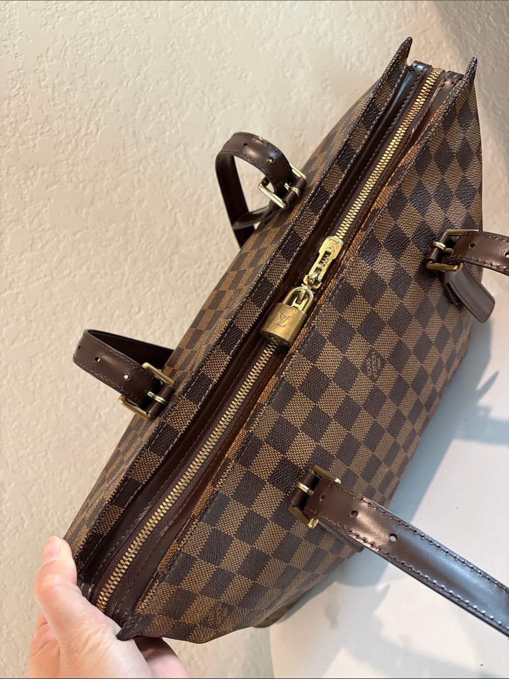Sold LOUIS VUITTON TH1015 Damier Ebene Chelsea with Lock 315 - Picture 12 of 15